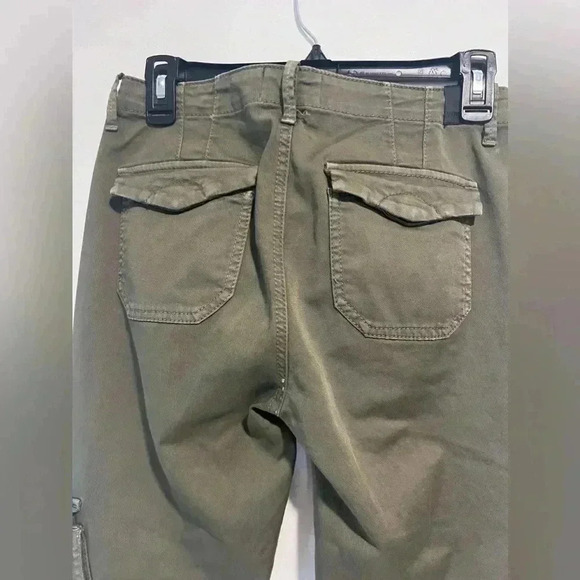 Vince. Cargo Pants Women’s Size 26 Olive Twill Military Style Skinny Mid Rise - Picture 6 of 9